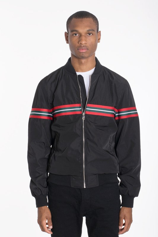 Luxury WOVEN TAPED BOMBER JACKET - CITYBOYZ★USA