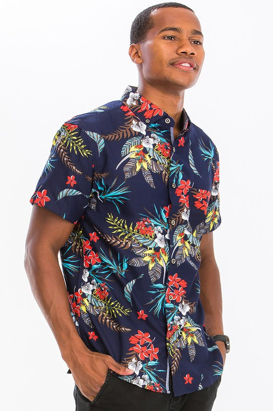 HAWAIIAN BUTTON DOWN SHIRT - CITYBOYZ★USA