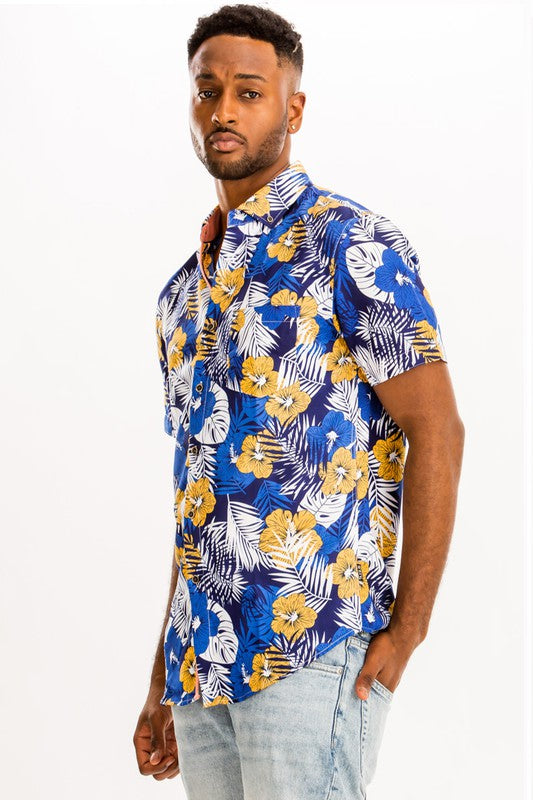 PRINT HAWAIIAN SHIRT - CITYBOYZ★USA