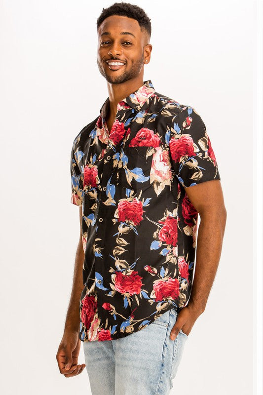 PRINT HAWAIIAN SHIRT - CITYBOYZ★USA