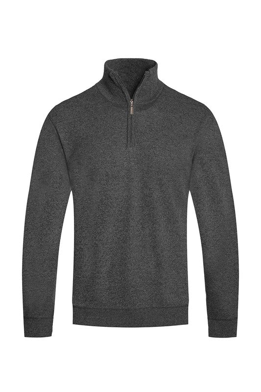 Weiv Mens Knit Quarter Zip Sweater Sweater- CITYBOYZ★USA