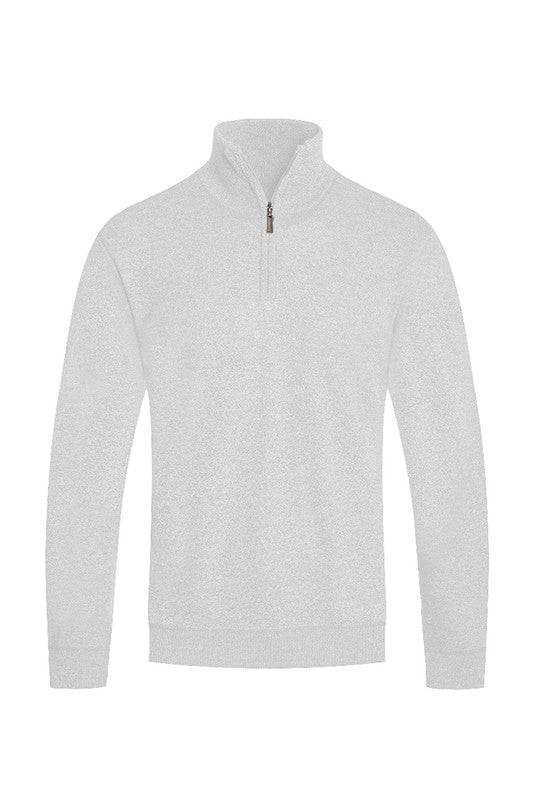 Weiv Mens Knit Quarter Zip Sweater Sweater- CITYBOYZ★USA