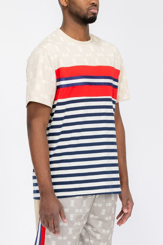 CHAIN LINK PRINT SHORT SLEEVE TSHIRT - CITYBOYZ★USA