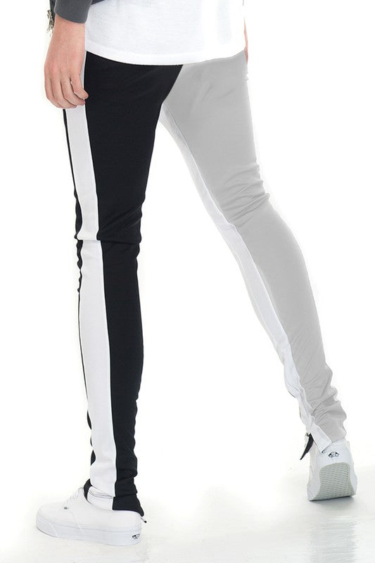 TWO TONE COLOR BLOCK TRACK PANT JOGGER - CITYBOYZ★USA