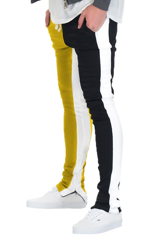 TWO TONE COLOR BLOCK TRACK PANT JOGGER - CITYBOYZ★USA