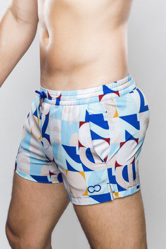 2Eros Insignia Print Swim Shorts Swim Short- CITYBOYZ★USA