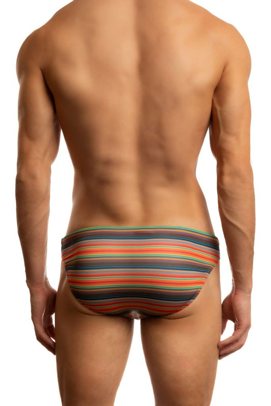 Jack Adams Palm Beach Vintage Stripe Low-Rise 1" Swimsuit Swim Brief- CITYBOYZ★USA