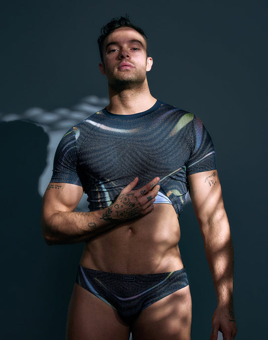 Supawear Pride Swirls Cropped T Shirt T Shirt- CITYBOYZ★USA