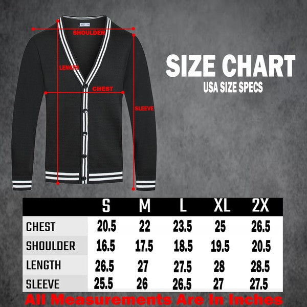 TWO STRIPE CARDIGAN Sweater- CITYBOYZ★USA