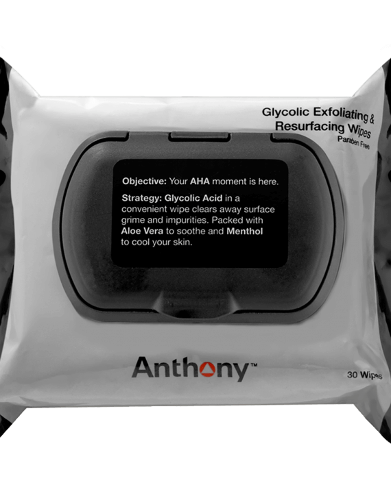 Anthony Glycolic Exfoliating + Resurfacing Wipes Grooming- CITYBOYZ★USA