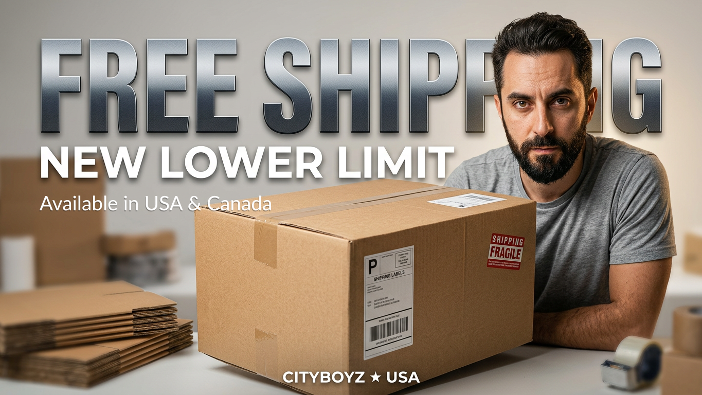 CITYBOYZ USA New Lower Free Shipping Minimum