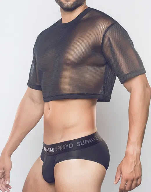 New Supawear Mesh Cropped T