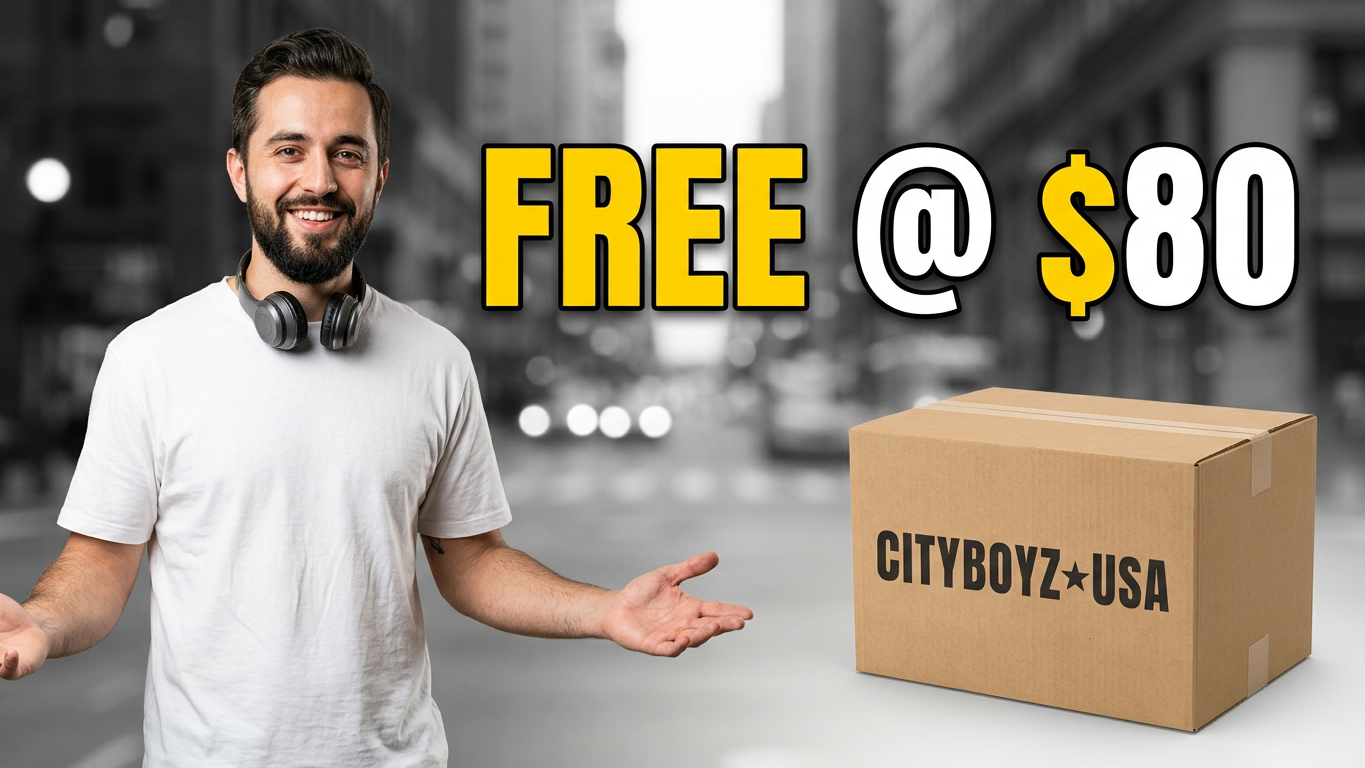CITYBOYZ USA New Lower Free Shipping Minimum