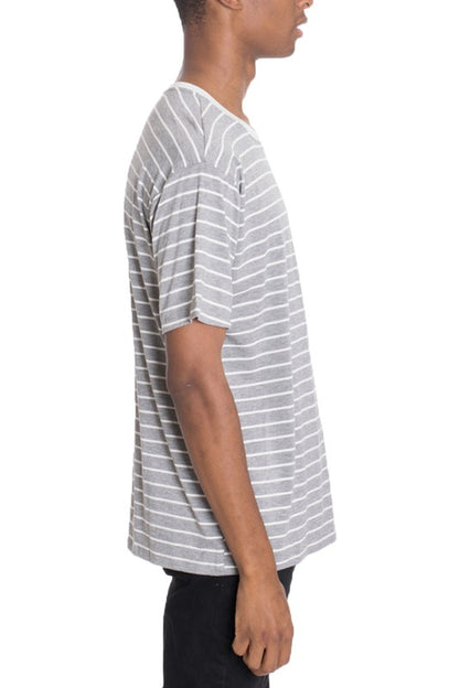 Weiv Short Sleeve Striped T Shirt - CITYBOYZ★USA