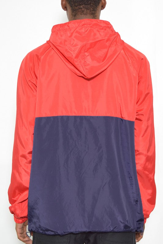 Color Block Anorak Jacket Pullover Windbreaker - CITYBOYZ★USA
