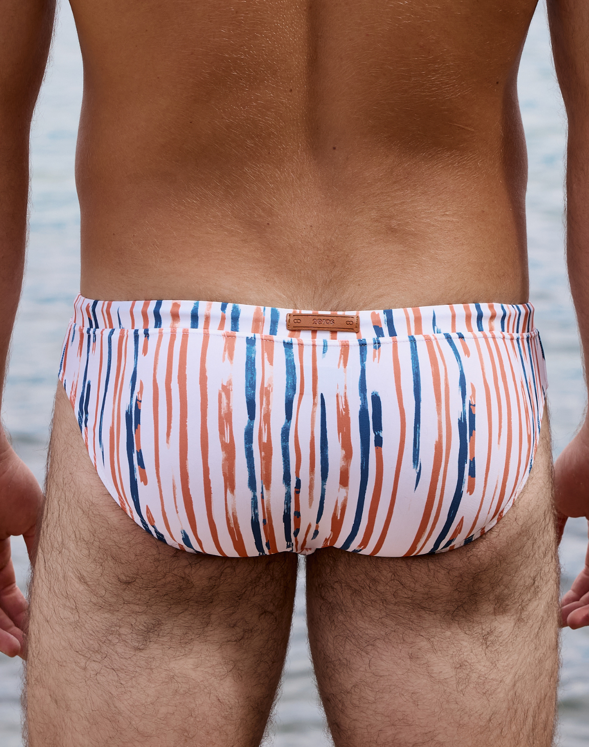 CITYBOYZ★USA 2Eros Oceanus swim brief in blue with a sleek design, ideal for swimming or beachwear.