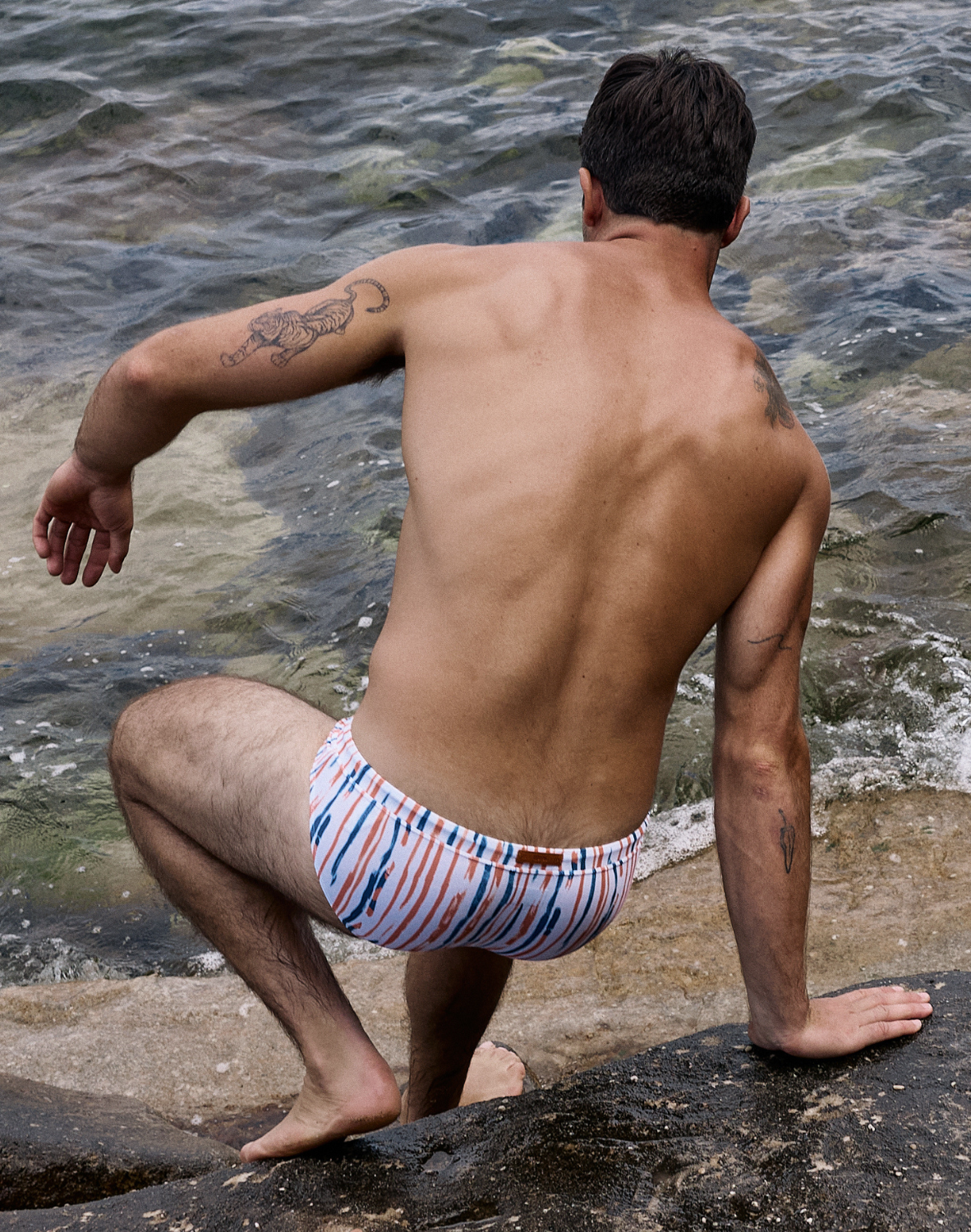 CityBOYZ USA 2Eros Oceanus men's swim brief in quick-dry swimwear fabric, featuring a sleek blue design and comfortable fit.