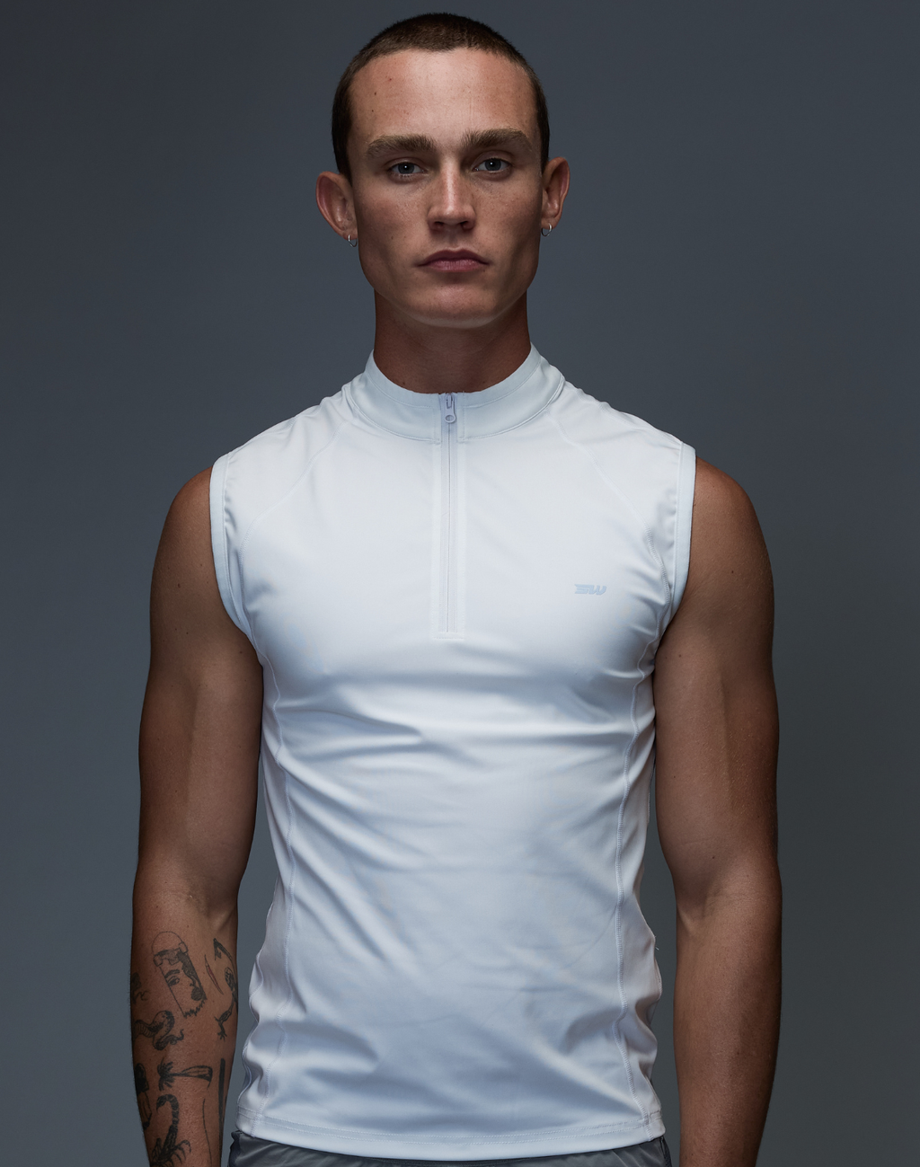 CITYBOYZ★USA Supawear Gym2Street half-zip vest in athleticwear style, featuring a half-zip front and lightweight fabric.