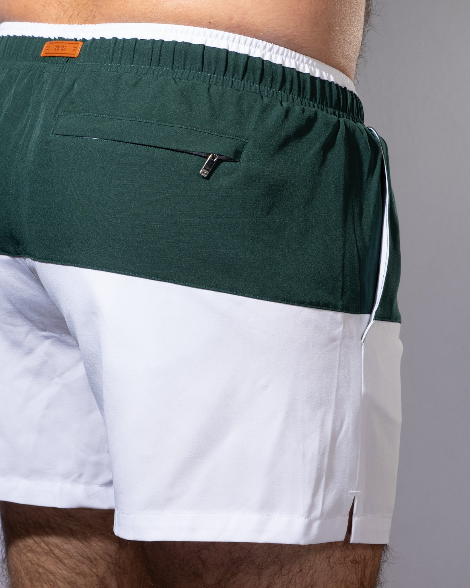 CityBOYZ USA 2Eros Calypso color-block athletic shorts with vibrant design and comfortable fit, perfect for active wear.