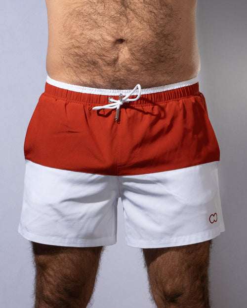 CityboYZ USA 2Eros Calypso color-block athletic shorts with vibrant design and comfortable fit, perfect for sports and casual wear.