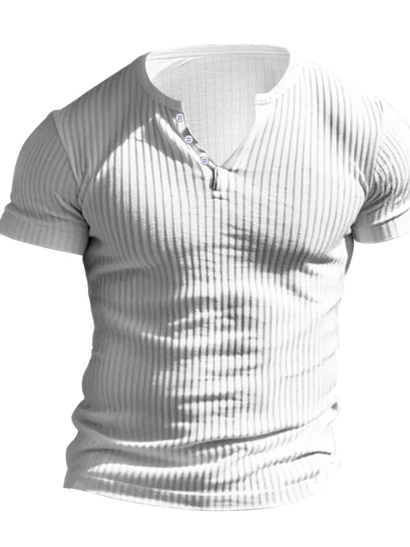 Men's casual short sleeve shirt by Trendsi, featuring a stylish design and comfortable fit, shown on a hanger.
