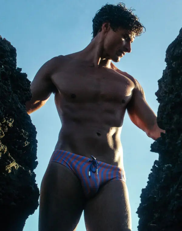 Yellow 2Eros Dolce swim brief by CITYBOYZ★USA, featuring a sleek design and vibrant color, perfect for swimming or beachwear.