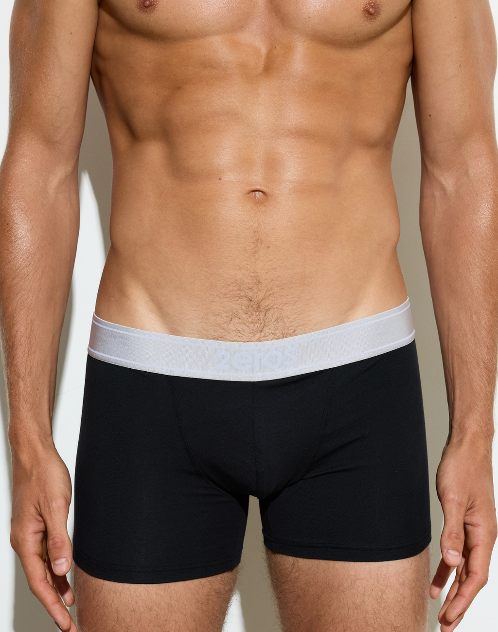 CityBOYZ★USA 2Eros Classic Trunk, men's underwear with comfortable fit and stylish design, shown in black fabric.