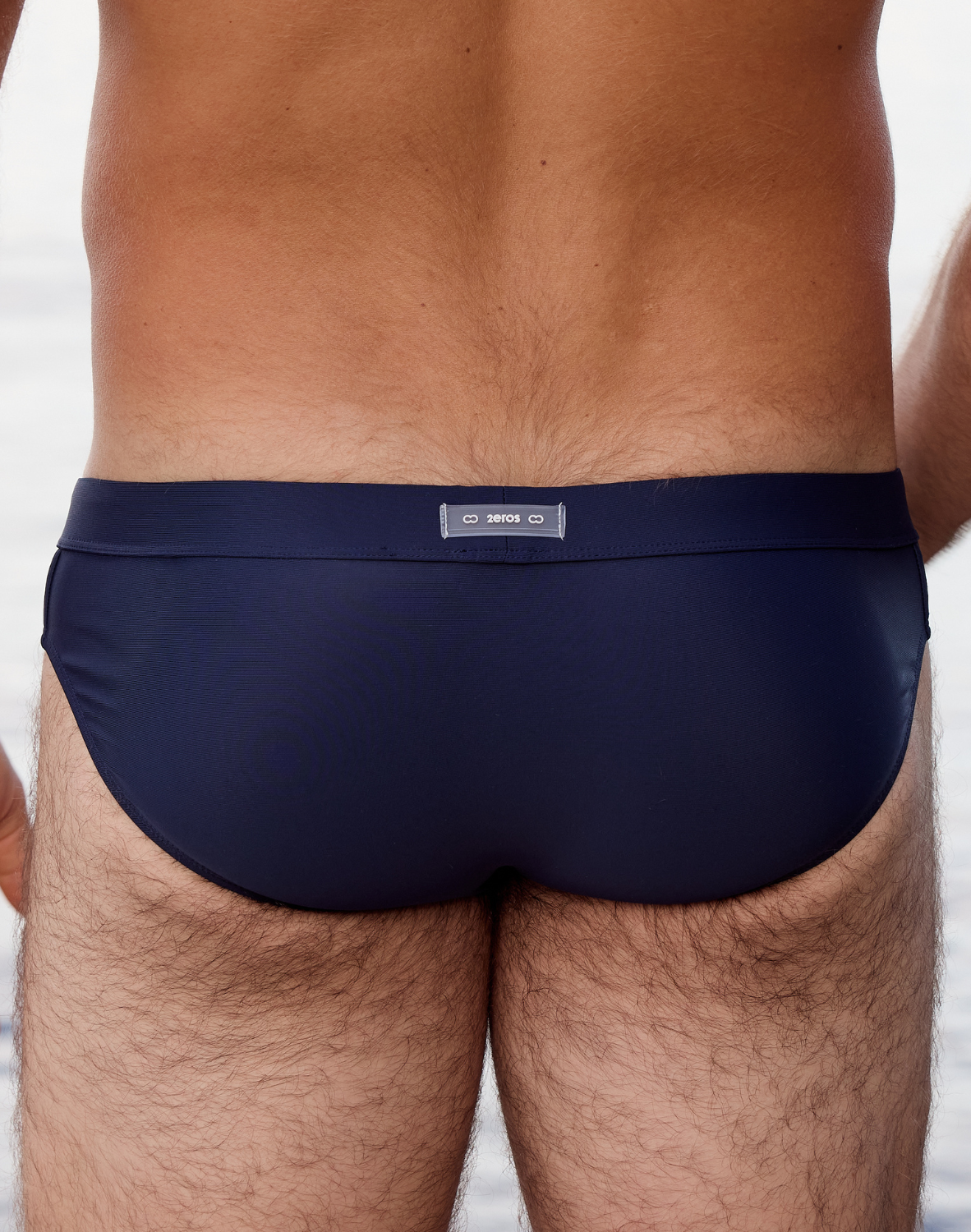 CityBoyz USA 2Eros Aktiv Racer Swim Brief in vibrant blue with black accents, designed for athletic swim and pool activities.