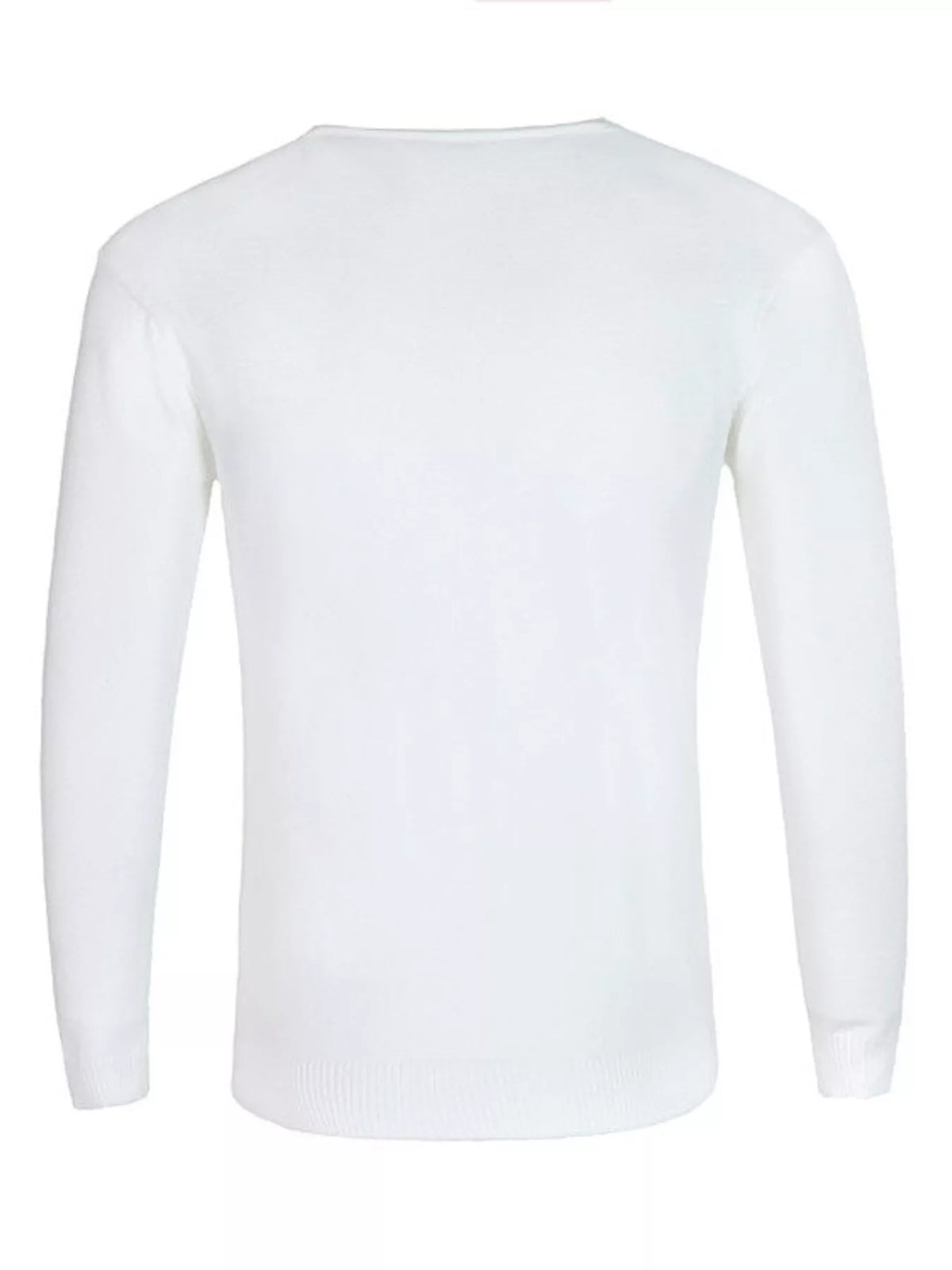 Nobilityze men's full-size solid color long sleeve knit shirt from Trendsi, featuring a close-up of the soft, comfortable fabric.