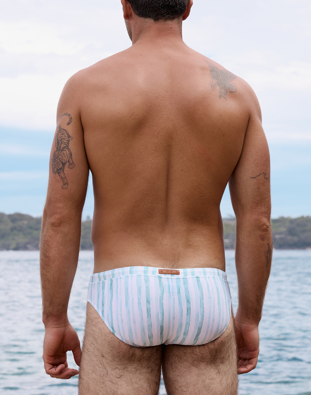 CityBOYZ USA 2Eros Oceanus men's swim brief with quick-dry fabric, featuring a sleek blue design for swimming and beachwear.