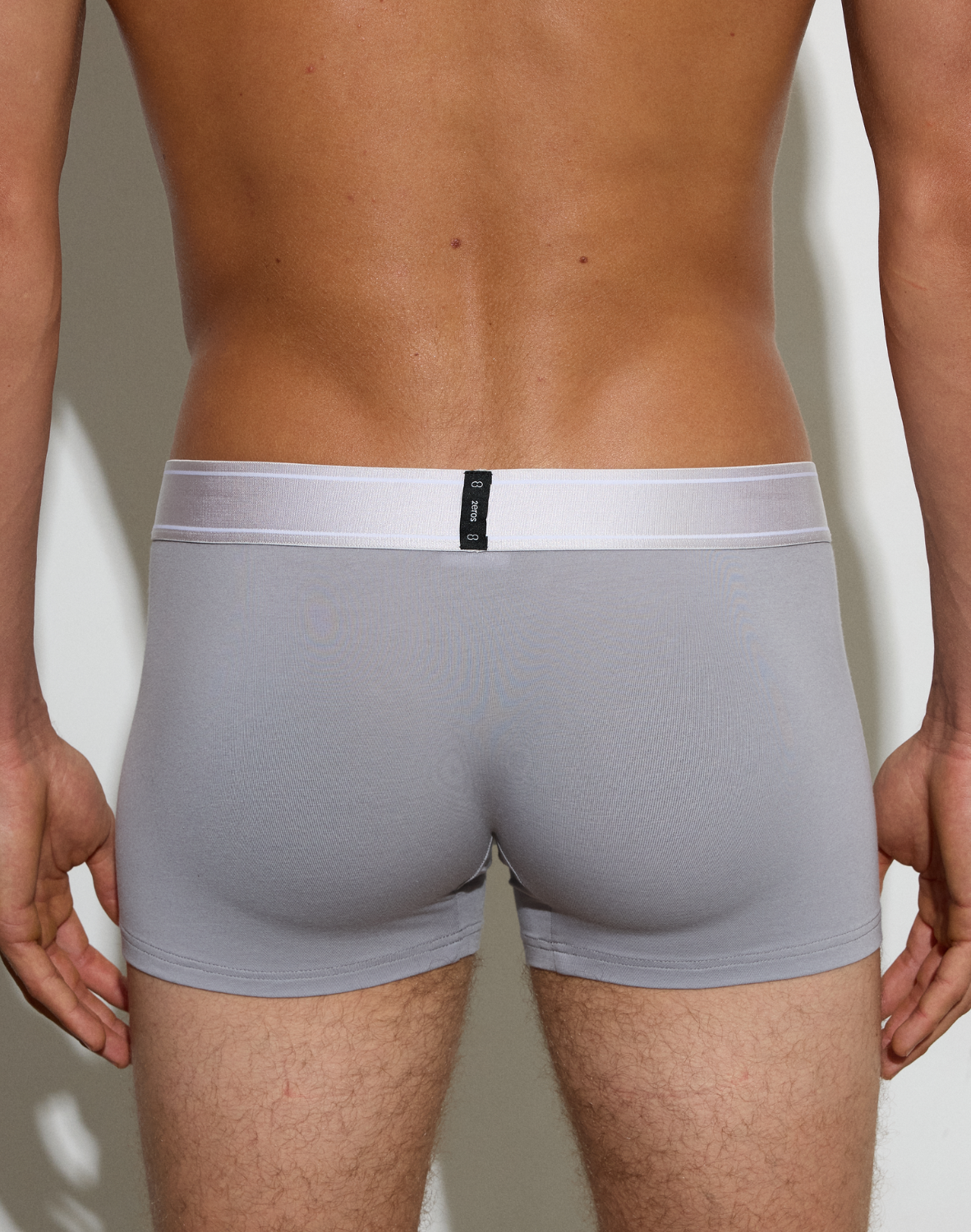 CityBOYZ★USA 2Eros Classic Trunk in black, showing the snug fit and soft waistband of men's underwear with logo detail.
