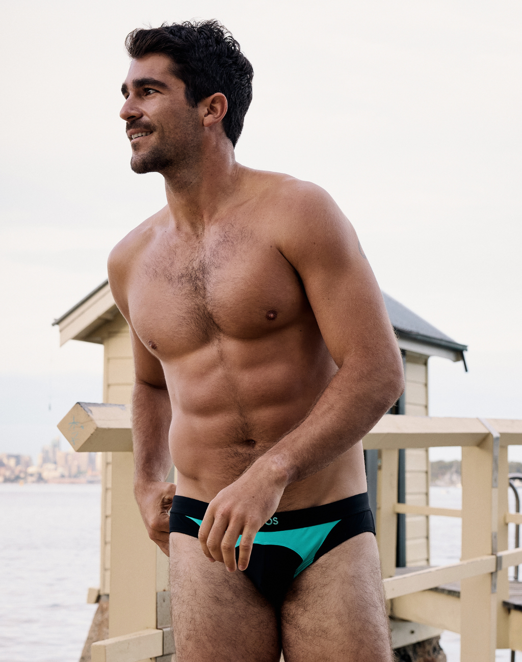 CITYBOYZ★USA 2Eros Aktiv Racer swim brief in vibrant blue with sleek fit and bold design, suitable for competitive swimming.