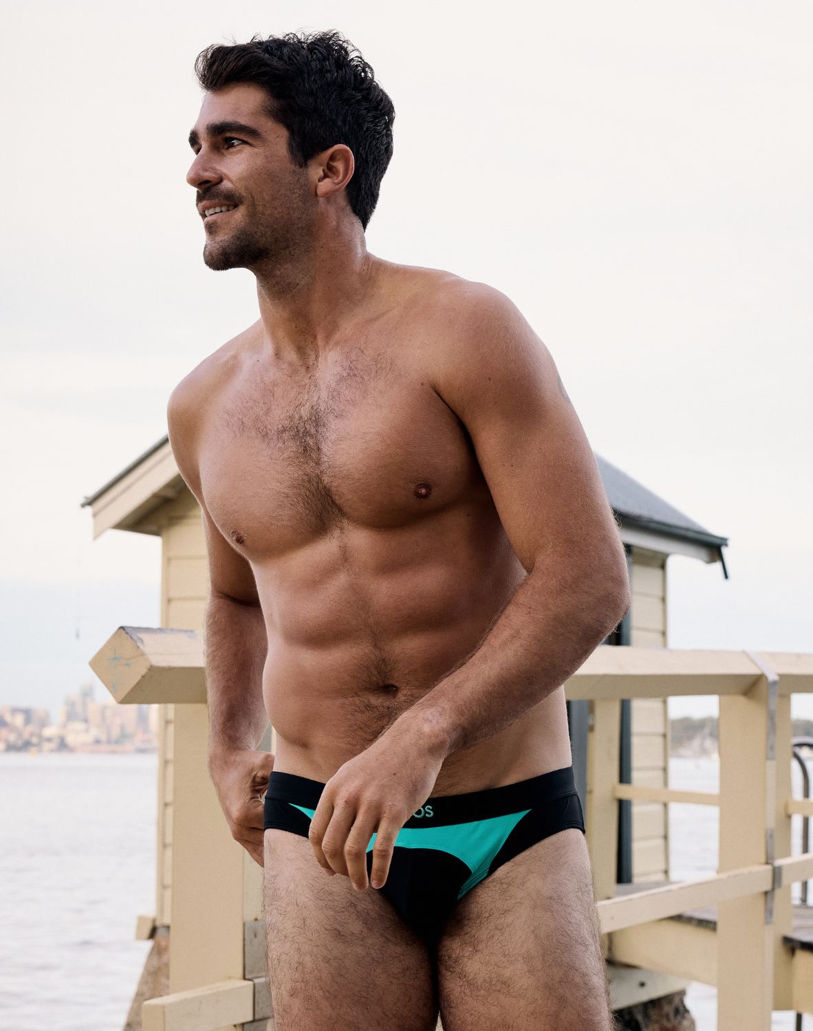CITYBOYZ★USA 2Eros Aktiv Racer swim brief in vibrant blue with sleek fit and bold design, suitable for competitive swimming.