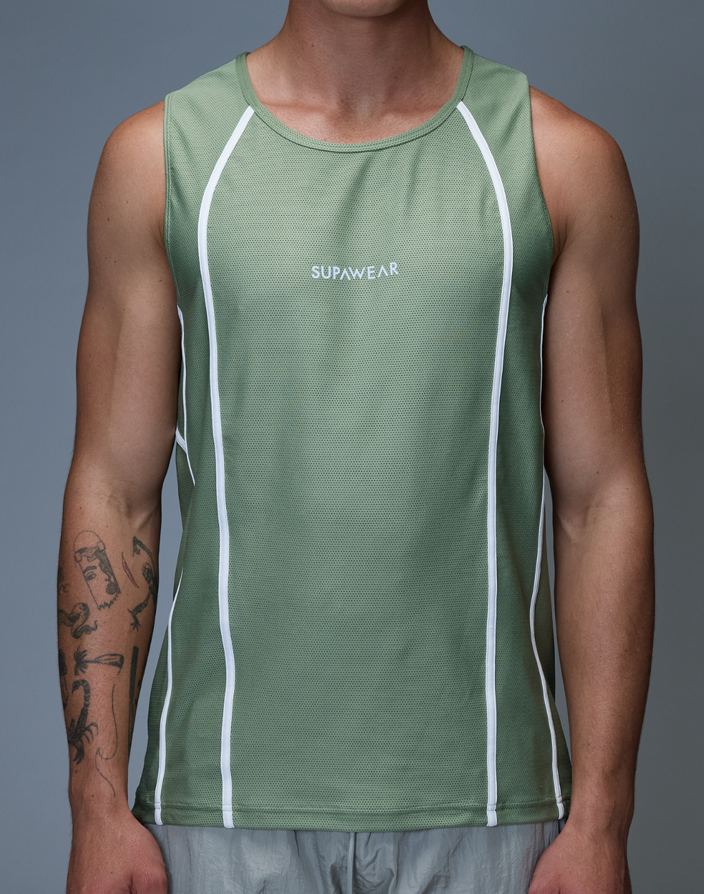 CITYBOYZ★USA Supawear Airflow Tank Top for activewear, lightweight and breathable men's athletic sleeveless shirt.