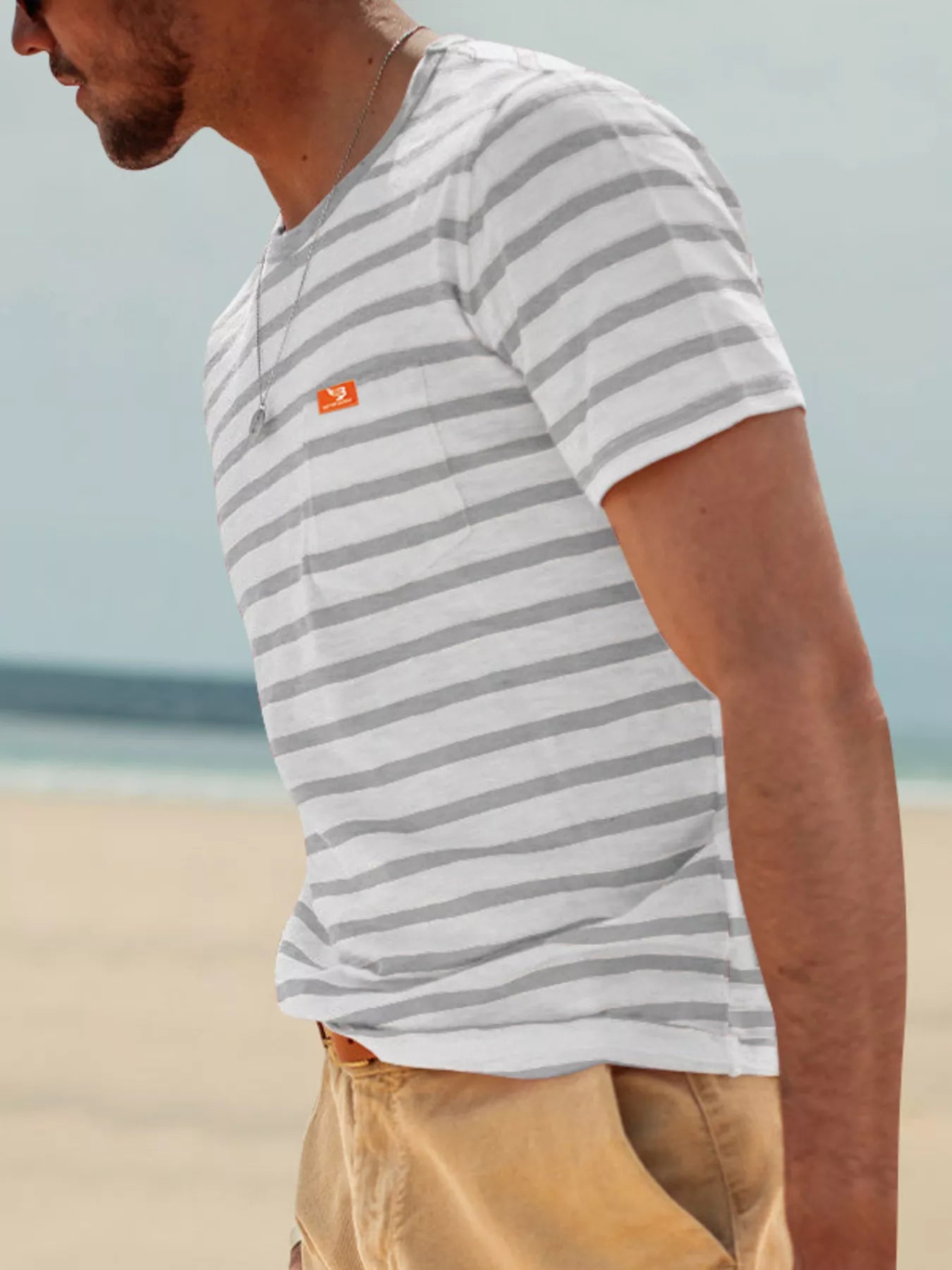 Trendsi RIGOR men's casual short sleeve polo shirt and shorts set, featuring a comfortable T-shirt and stylish shorts for everyday wear