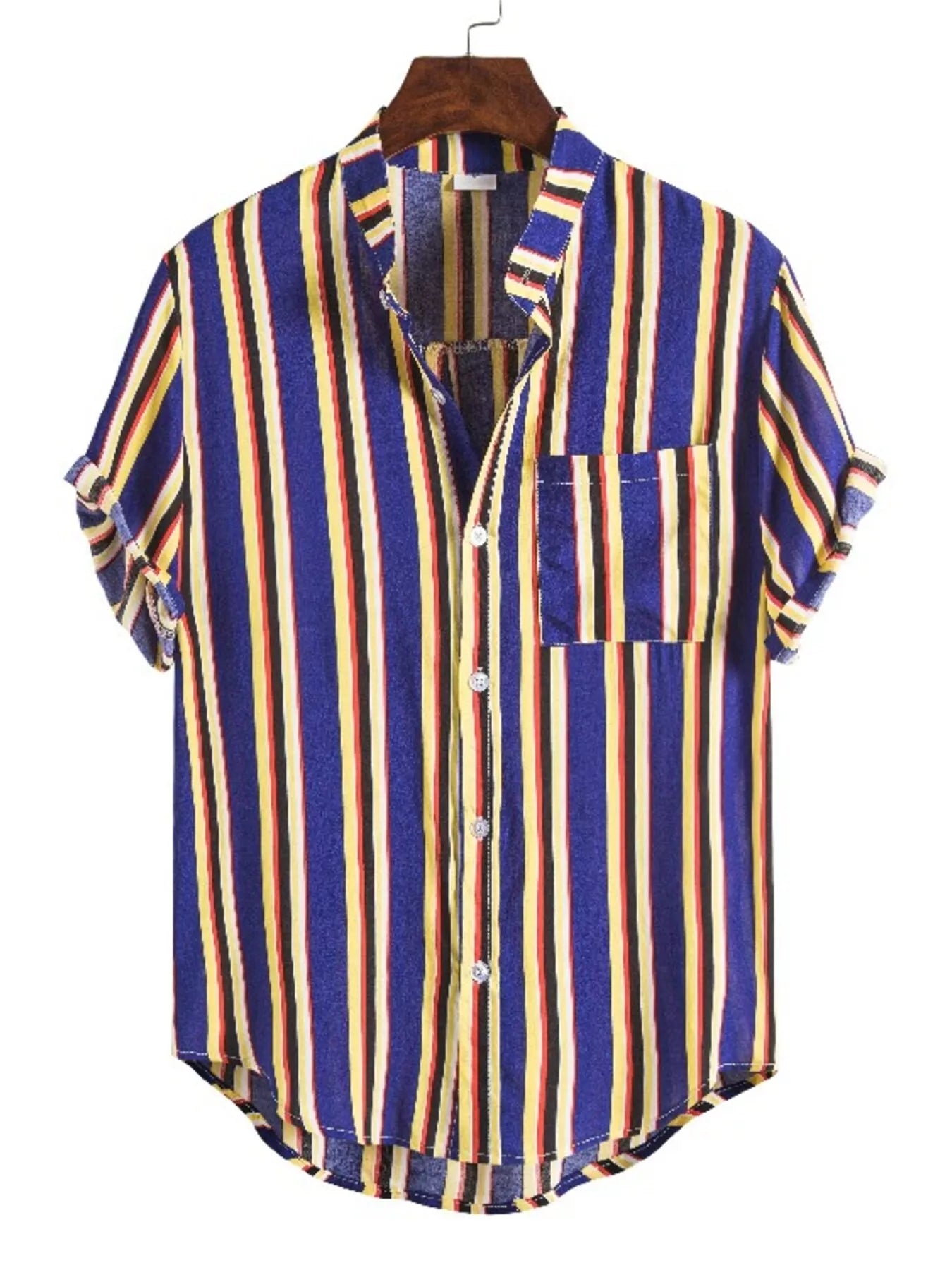 Trendsi RIGOR men's casual short sleeve polo shirt and matching shorts set, lightweight fabric, relaxed fit, suitable for summer wear.