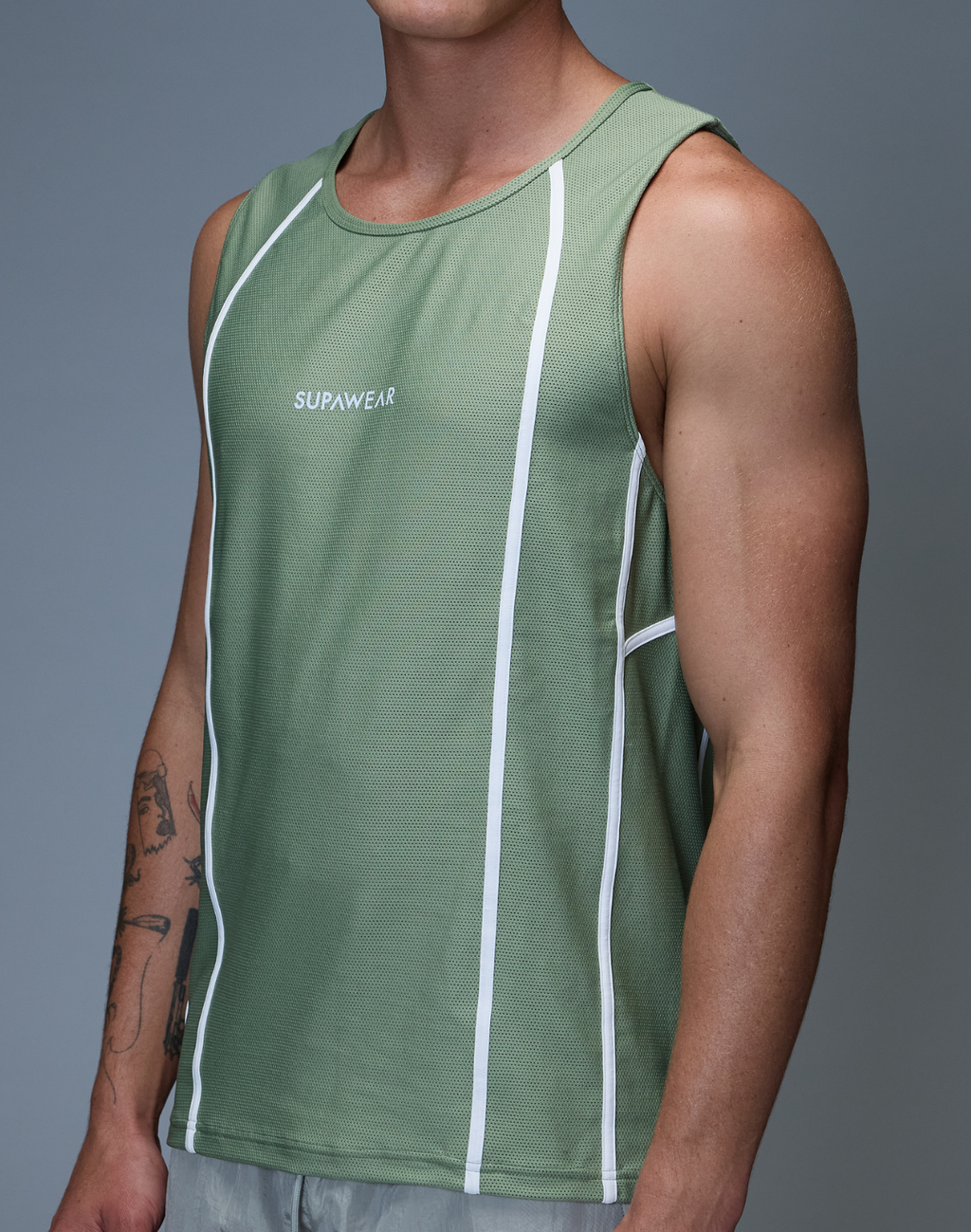 CITYBOYZ★USA Supawear Airflow Tank Top for activewear, lightweight sleeveless shirt with breathable fabric, perfect for workouts.