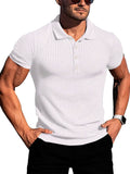 Trendsi RIGOR men's polo shirt and shorts set, casual and comfortable, with a classic fit and stylish design, shown on a model.