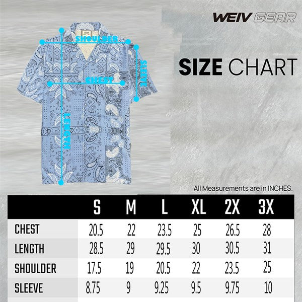 Weiv Mens Collared Print Button Down Shirt Collard Shirt- CITYBOYZ★USA