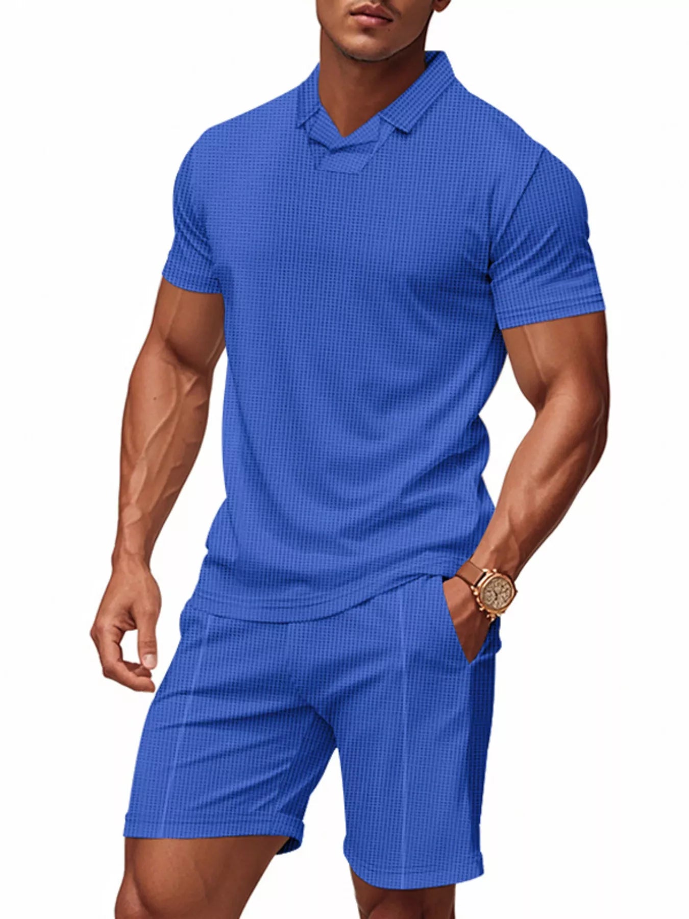 RIGOR men's casual shorts from Trendsi, featuring a comfortable fit and stylish design, shown in a well-lit image.