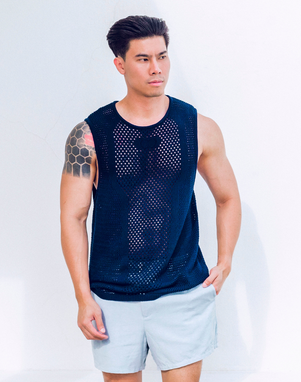 CityBOYZ USA 2Eros Amalfi men's tank top in stylish, comfortable design, shown in a relaxed fit with soft fabric detail.
