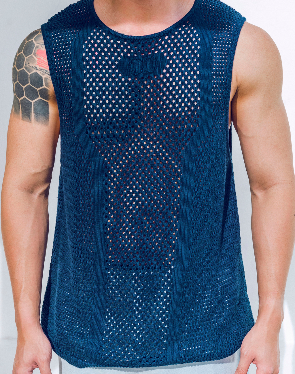 CityBOYZ USA 2Eros Amalfi tank top for men, showcasing a stylish, comfortable sleeveless shirt in a casual fit.