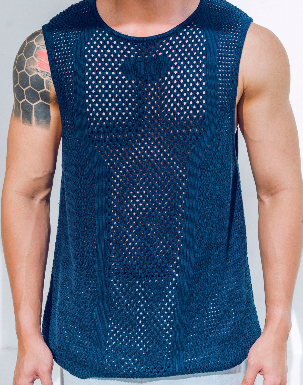 CityBOYZ USA 2Eros Amalfi tank top for men, showcasing a stylish, comfortable sleeveless shirt in a casual fit.