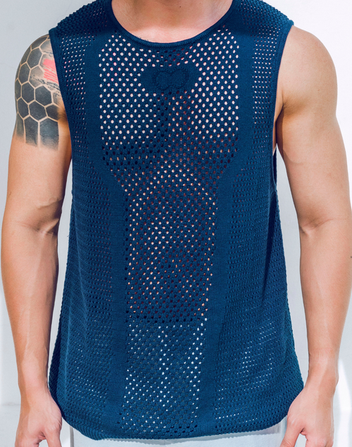 CityBOYZ USA 2Eros Amalfi tank top for men, showcasing a stylish, comfortable sleeveless shirt in a casual fit.