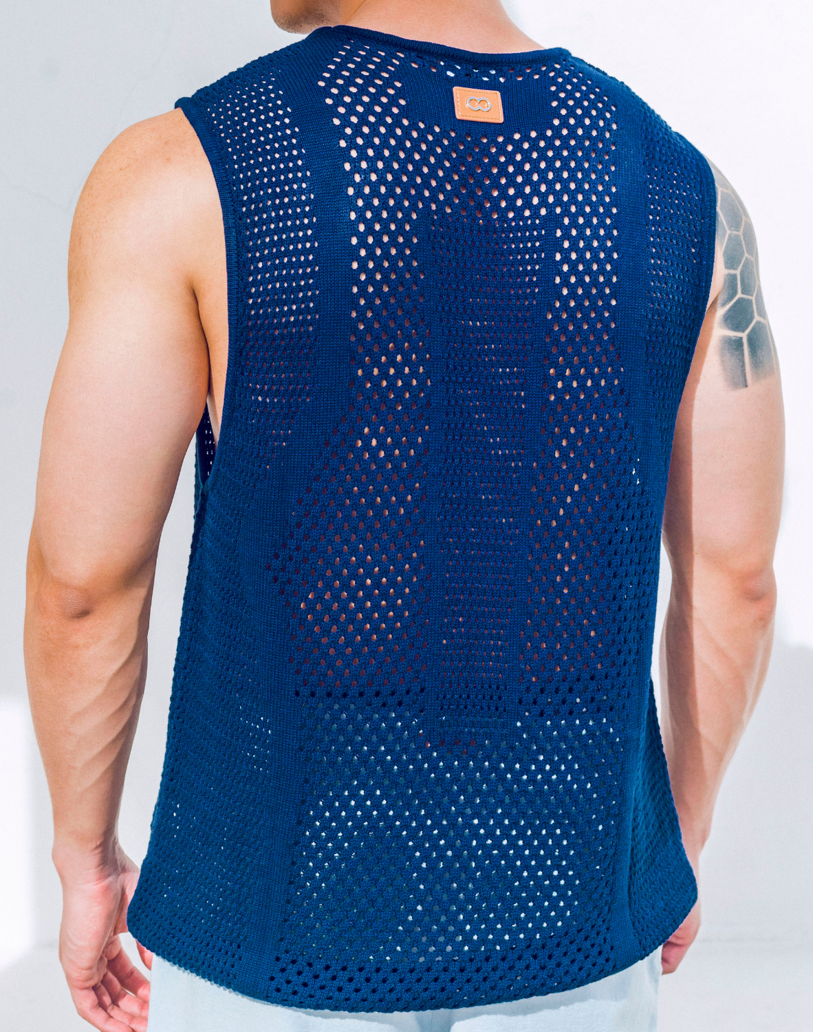 CityBOYZ★USA 2Eros Amalfi tank top for men, stylish and comfortable sleeveless shirt, shown in a relaxed fit.