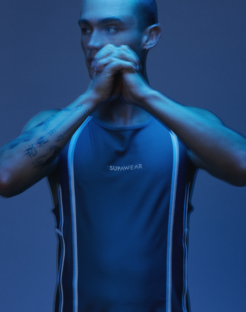 CITYBOYZ★USA Supawear Airflow Tank Top for activewear, lightweight and breathable fabric, shown on a mannequin.