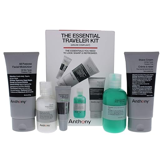 CITYBOYZ★USA Anthony Essentials Travel Grooming Kit with various grooming products in a compact case.