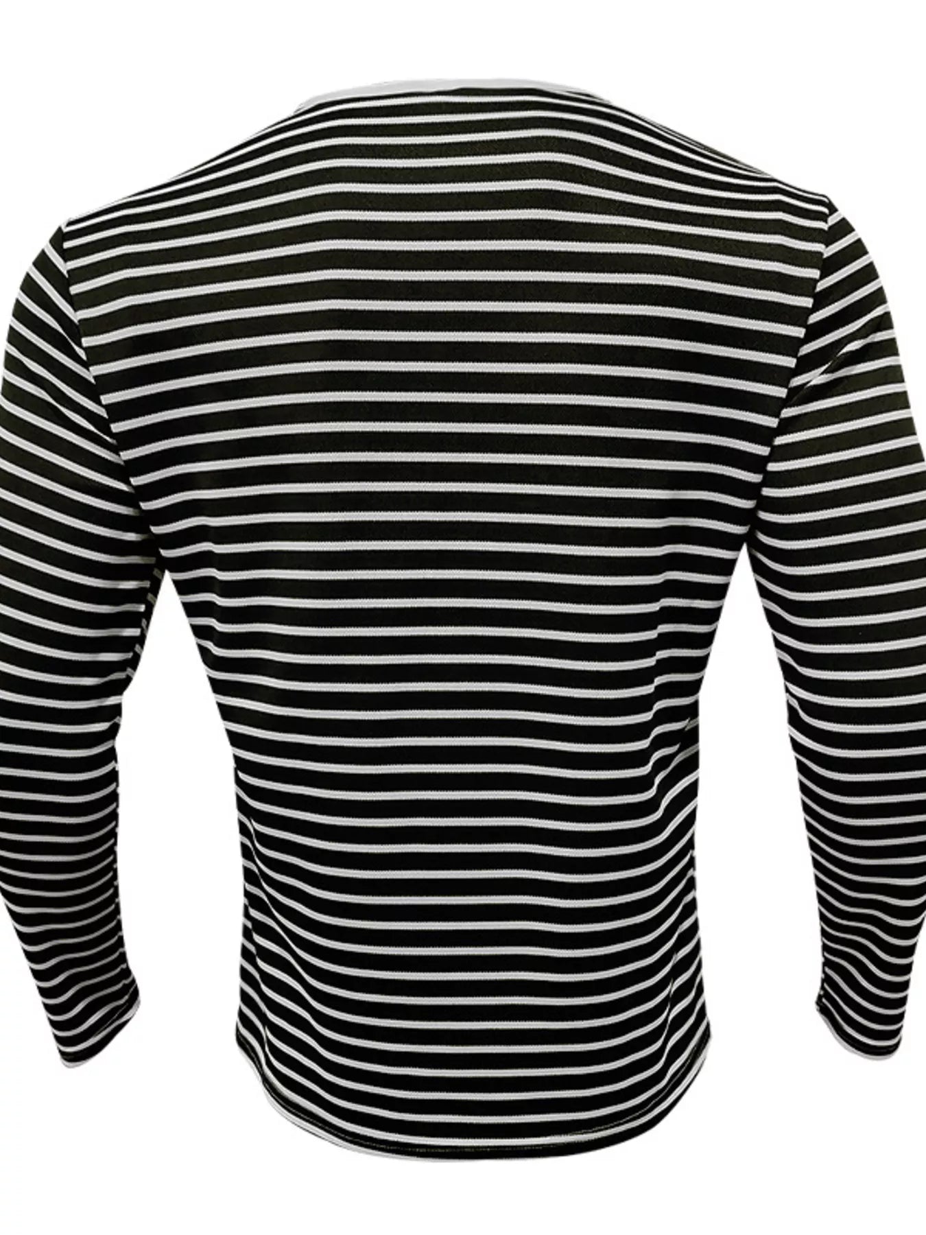 RIGOR men's striped long sleeve shirt from Trendsi, casual shirt with horizontal stripes, lightweight fabric, and classic fit.
