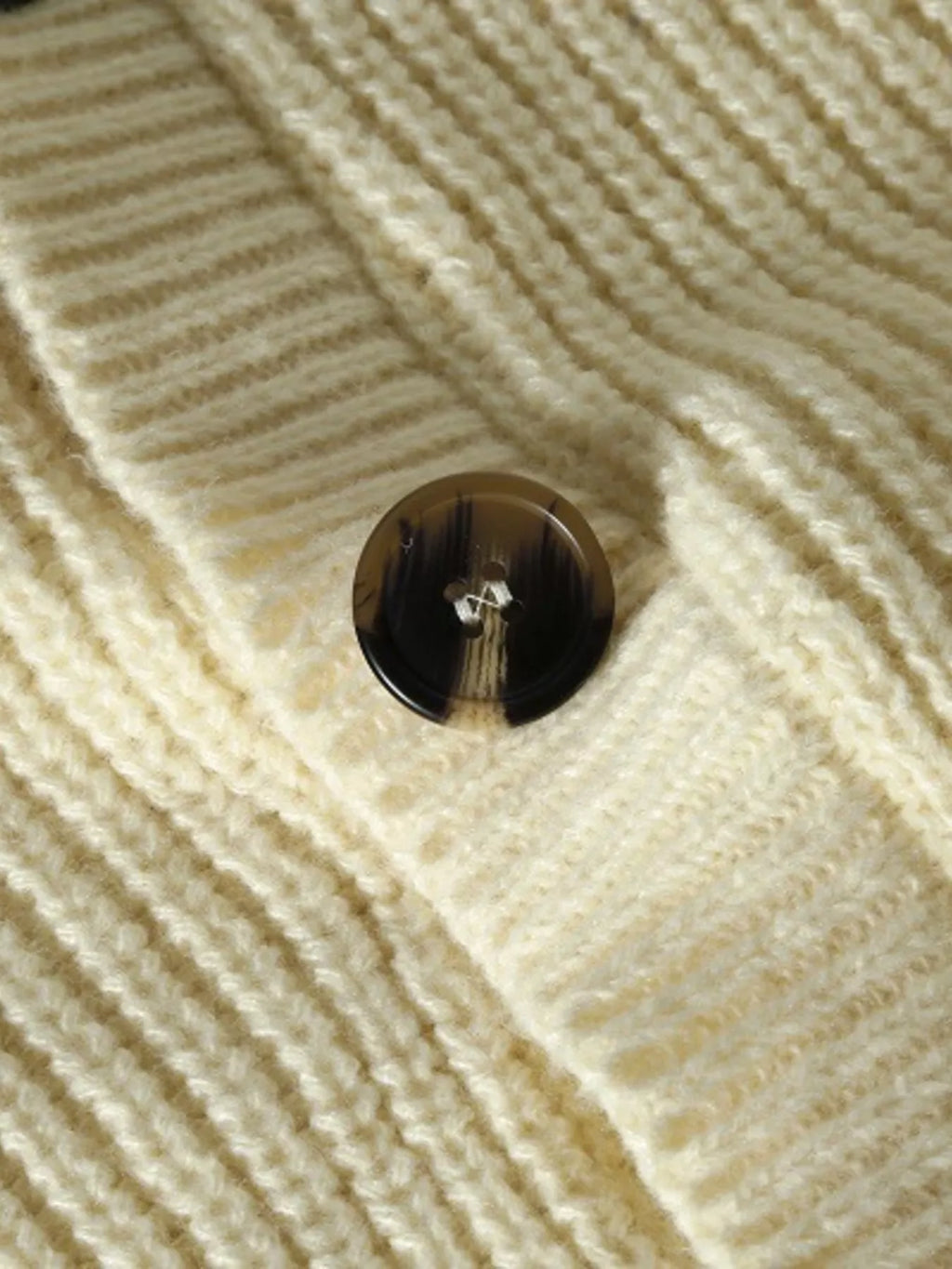Nobilityze Trendsi men's full-size ribbed knit cardigan with stand-collar and button-down front, showcasing a cozy, stylish design.