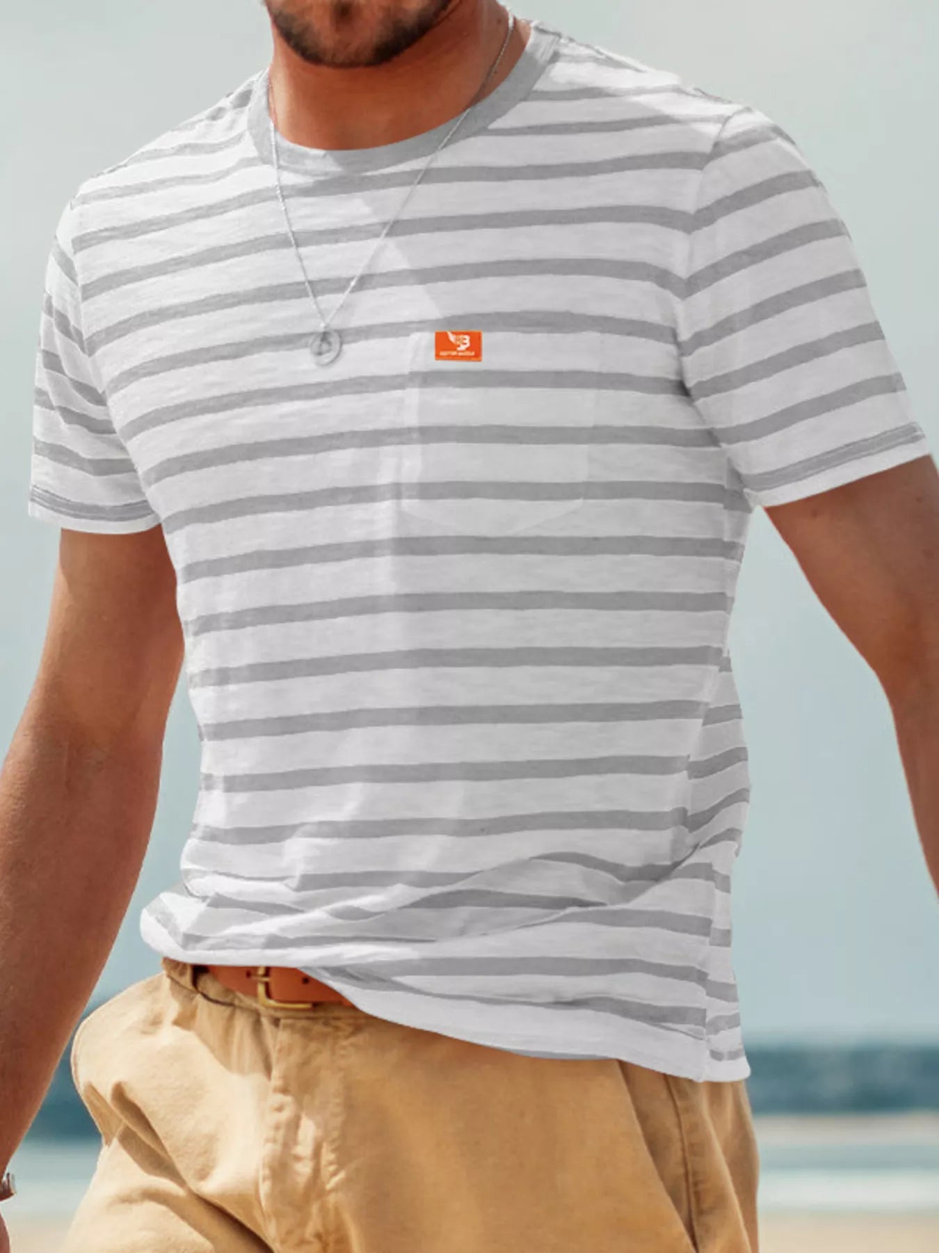 Trendsi RIGOR men's casual short sleeve polo shirt and matching shorts set, featuring a comfortable T-shirt and stylish shorts.